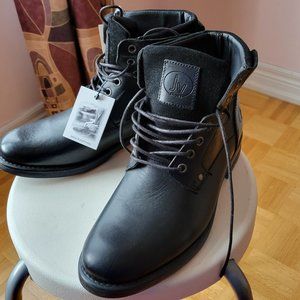 JV Men's Shoes, Brand new, Black Leather, Size 8.5, EUR 41